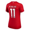 Jalkapallo Peliasut Liverpool 2023-24 M.Salah 11 Naisten Koti Pelipaita Lyhythihainen